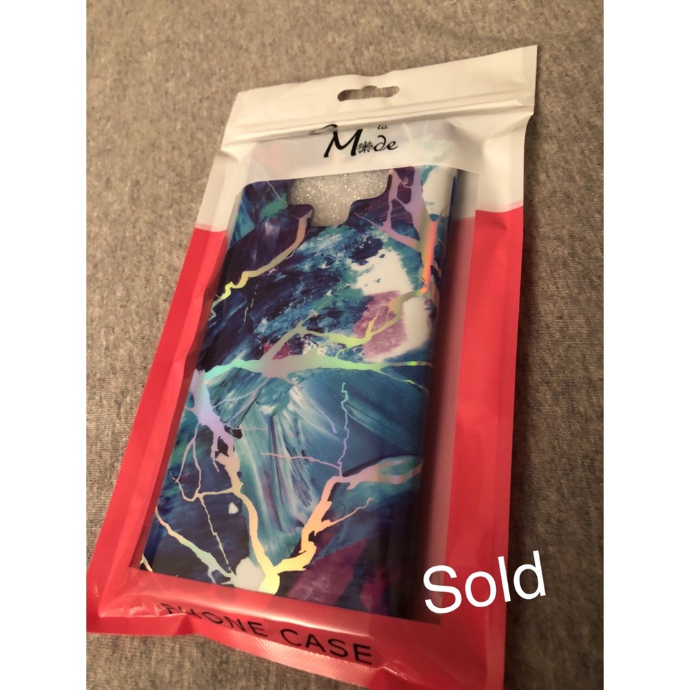 SOLD Note 9 Majestic Holo Marble Samsung Case